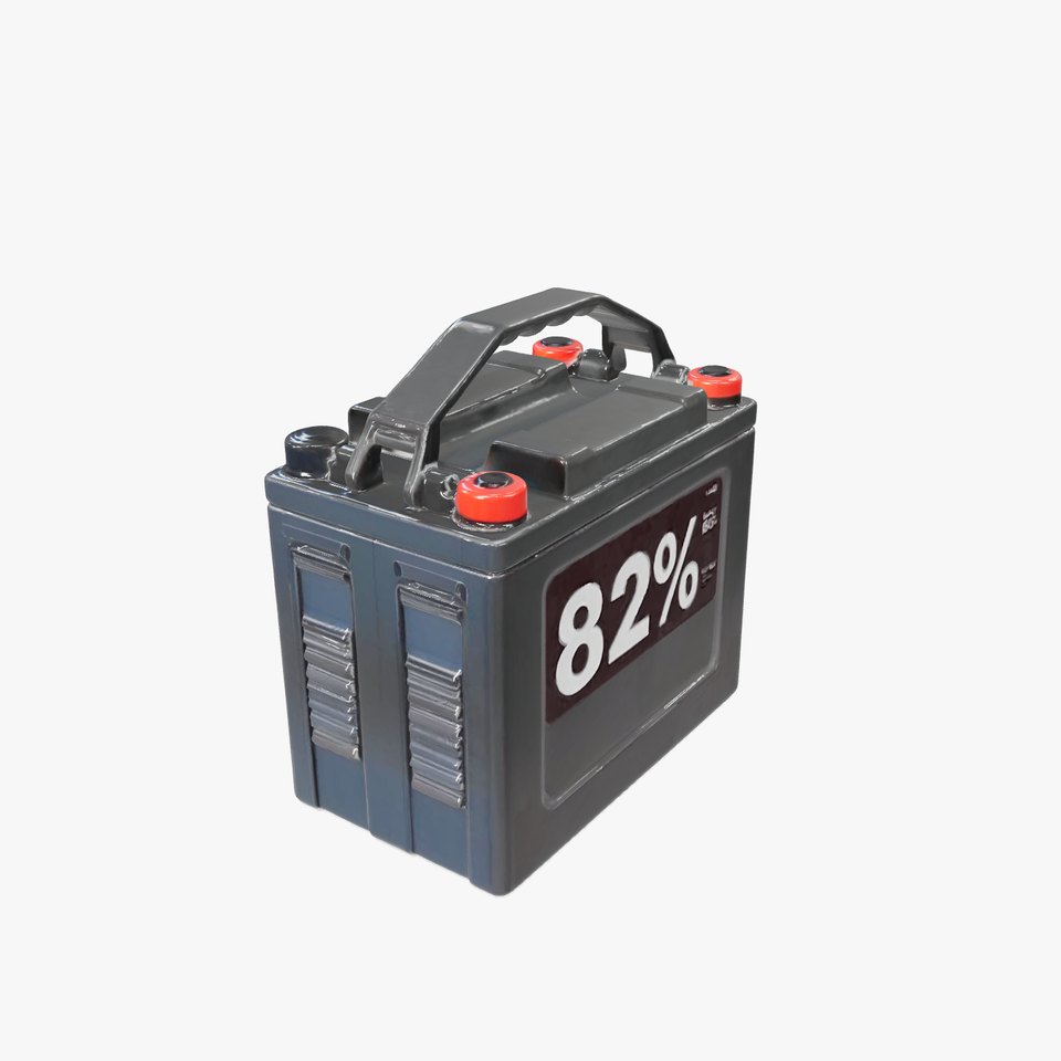 Battery Model Pack with Handle and Display